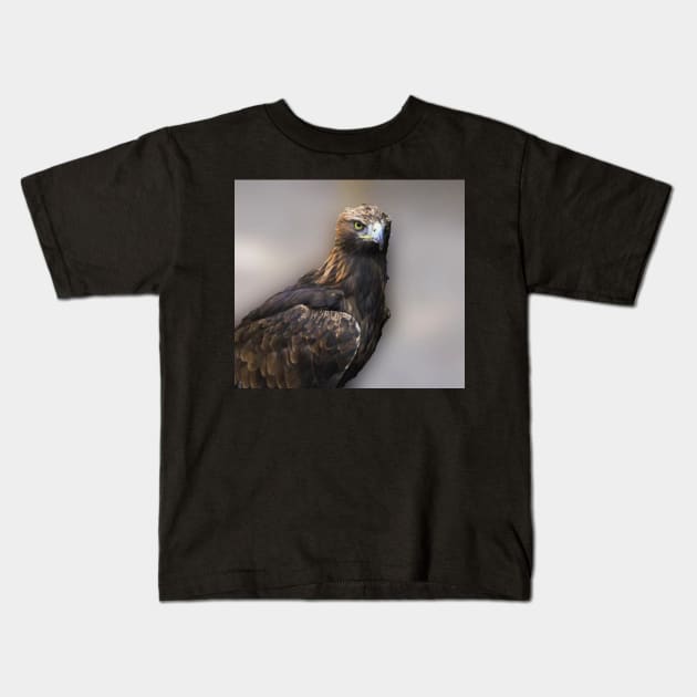 13220843_Golden Eagle Kids T-Shirt by jalfc46